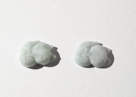 【肚を癒す】ビルマ産 翡翠 きつね