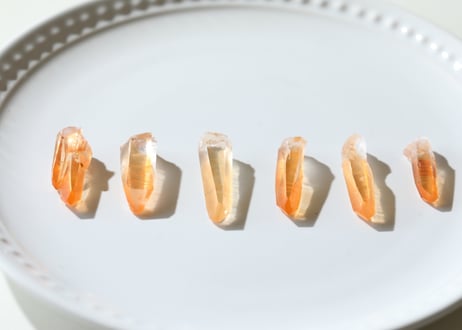 【勇気で切り開く】タンジェリン レムリアンクォーツ （6本セット）