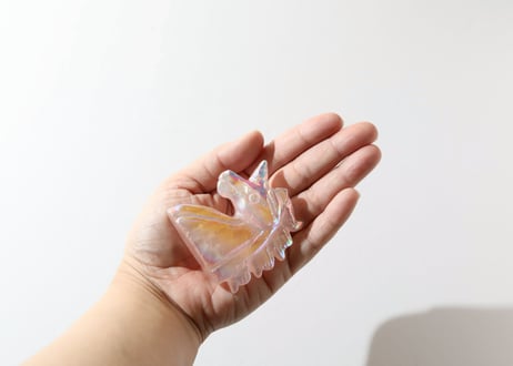 【LIVING YOUR TRUTH 真実を生きる（喜びで学ぶ・大成功）シジル封入 オリジナルカード付き❣️】エンジェルオーラ ローズクォーツ ユニコーン ※イベントクーポン使用不可