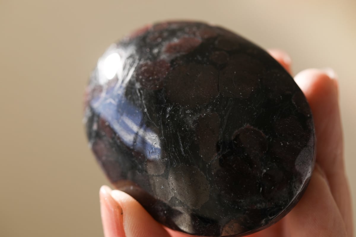 30億年の叡智】ガーネット＆ヌーマイト 握り石 | Y.S.Y24