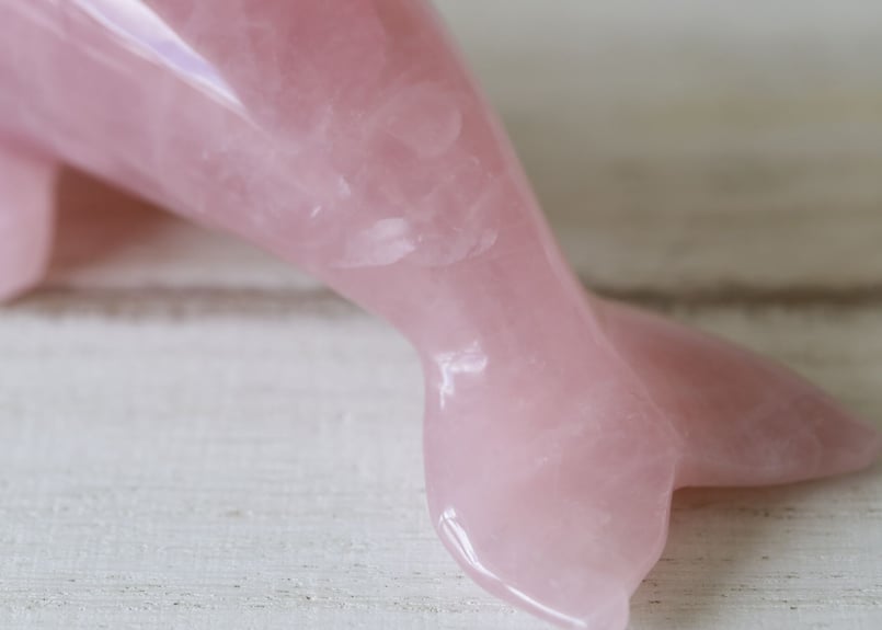 慈愛のイルカ】ローズクォーツ イルカ | Y.S.Y24