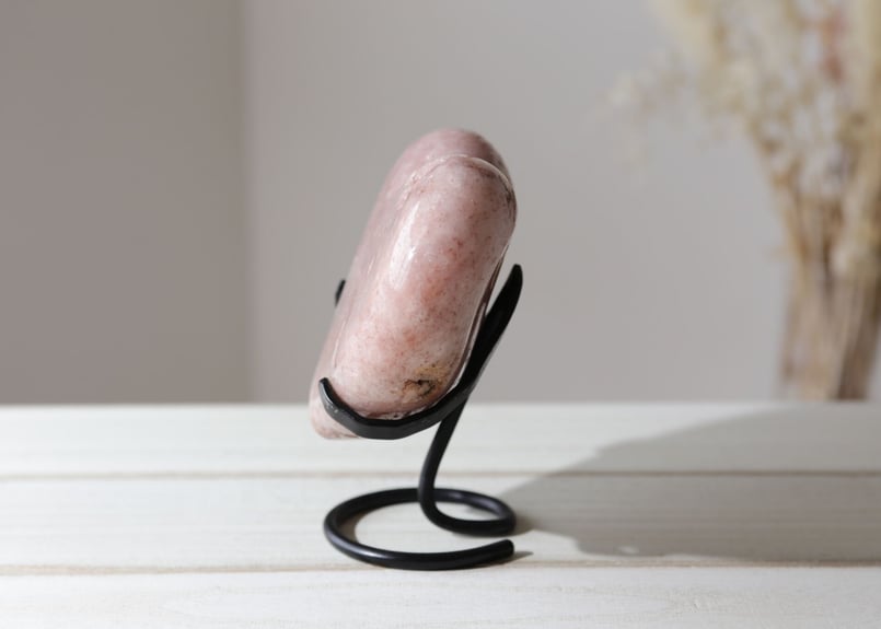 魅力を引き出す】ピンクアメジスト with ドゥルジー ハート 台座