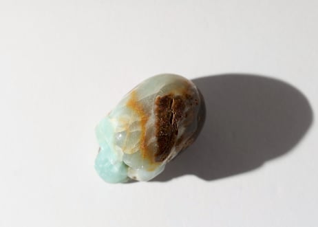 【脳と調和する】アマゾナイト スカル