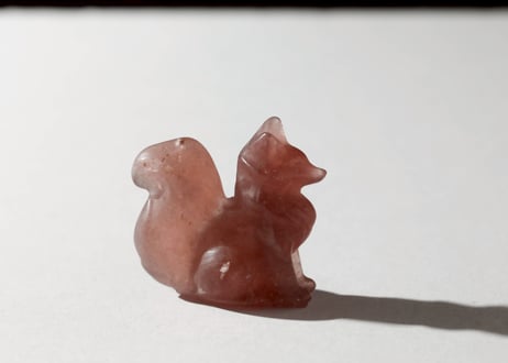 【美意識の妖精】ストロベリークォーツ きつね
