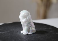 【高貴なLION】エンジェルオーラ ホワイト翡翠 ライオン