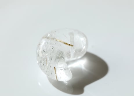 技封入❣️【先祖供養】ガネッシュヒマール産 ルチル入り水晶  勾玉※イベントクーポン使用不可