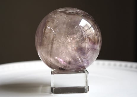 【融合】虹入り トリコロール 水晶 スフィア