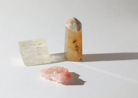 【意識の光彩】キラキラかがやく光と花のセット