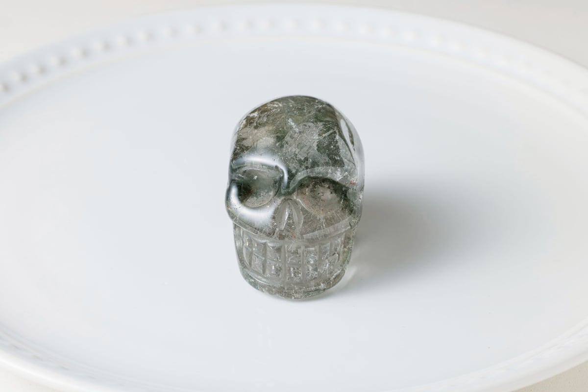 【レア】ガーデンクォーツ　スカル エドワード淺井さんによる技入り❣️【奇跡が起こる】ガーデン