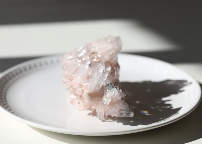 リチウムクォーツ(ピンク)単結晶 リチウムクォーツ(ピンク)単結晶 ピンクリチウムクォーツA