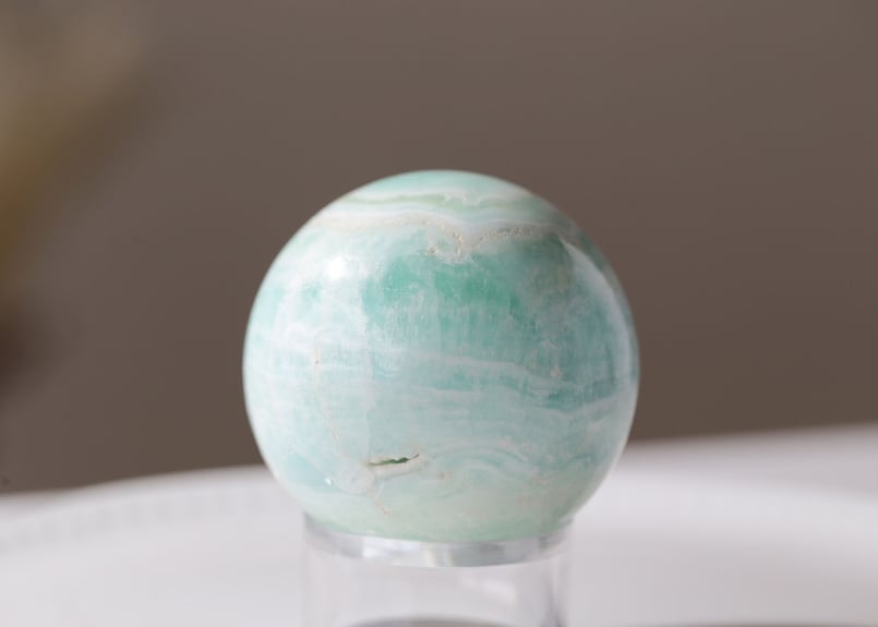 水の星】カリビアン カルサイト スフィア | Y.S.Y24