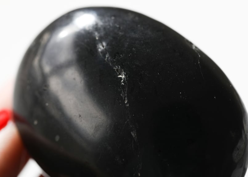 魔除け】ブラックトルマリン 握り石＆モリオン 原石の結界セットC