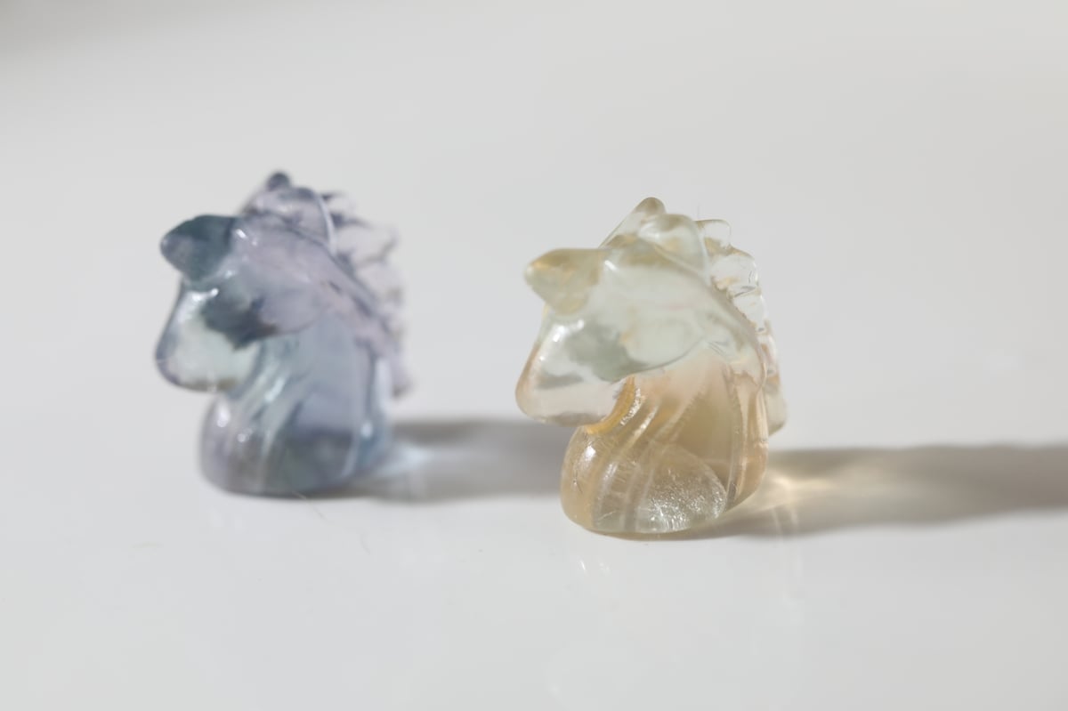 楽しいアイデア】ブルーフローライト＆イエローフローライト ミニミニ