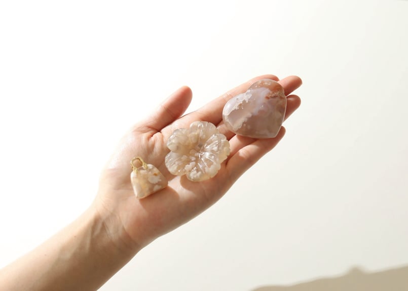 悟りのシッディ入り】春のチェリーブロッサムアゲートセット | Y.S.Y24