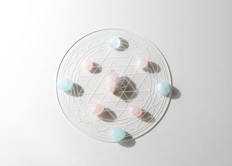 大技封入❣️【Over the Rainbow / 願いの実現を加速する】シュリヤントラ グリッドプレート（20cm）