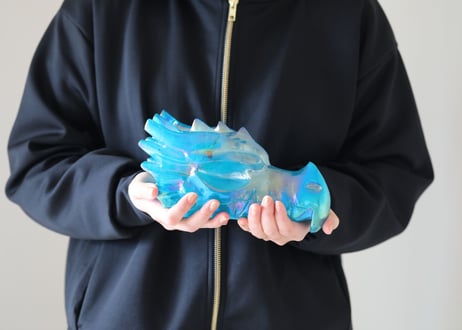 アクアオーラクォーツ ドラゴン　【空と海をまたぐ】