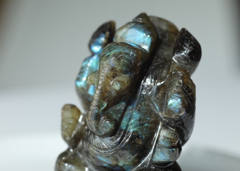 天然石　ガネーシャ　ラブラドライト ラブラドライト ガネーシャ31◇ Labradorite Ganesha ◇天然石