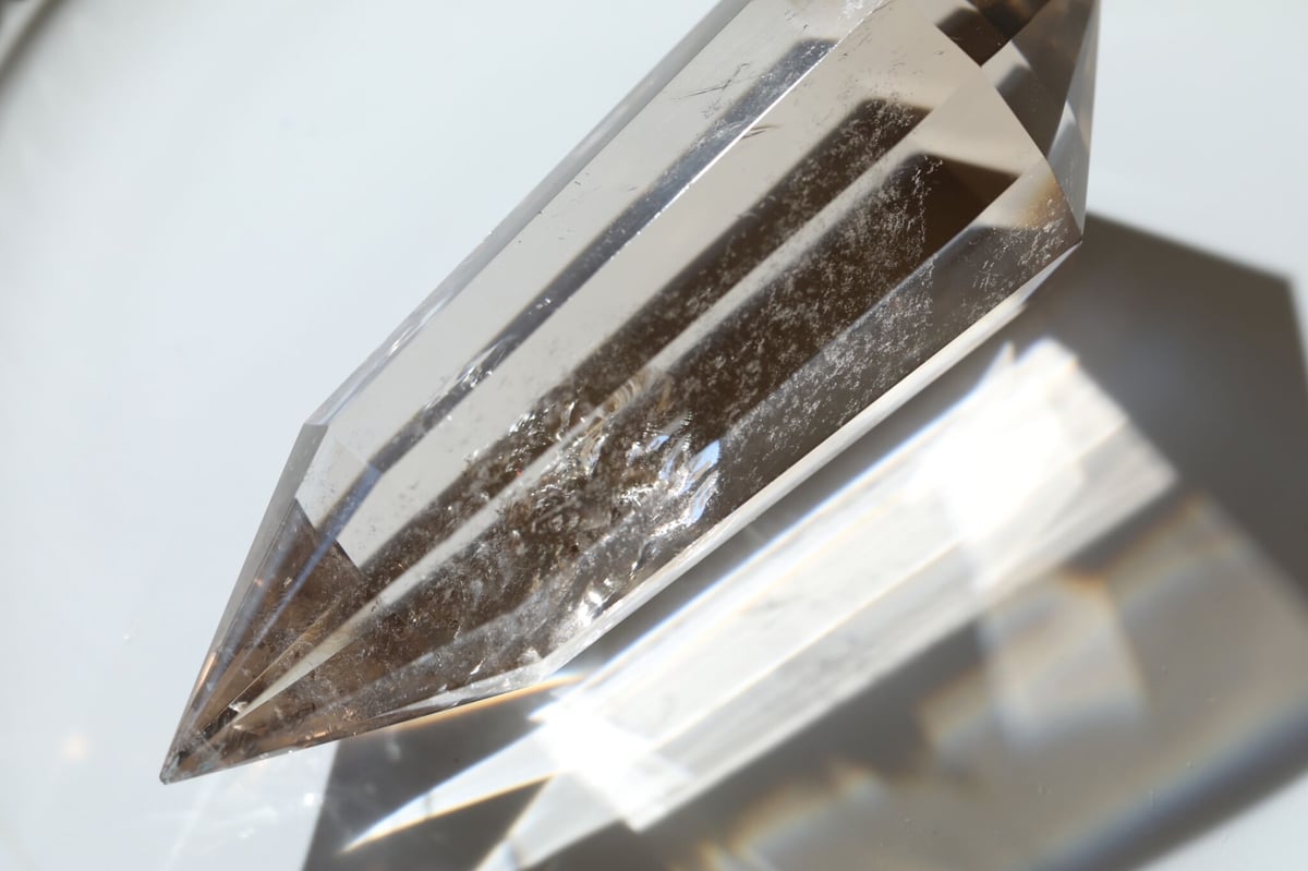 集中力】虹入り スモーキークォーツ ヴォーゲルワンド 12面 集中力】虹入り スモーキークォーツ ヴォーゲルワンド 12面