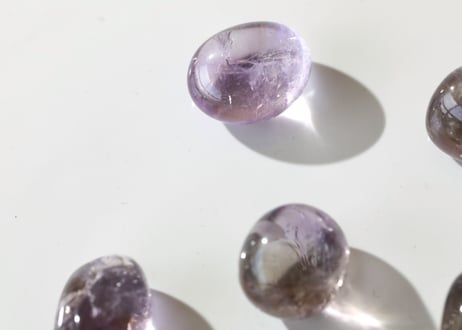 【神秘】ハイクオリティ アメジスト タンブルS（6個セット）