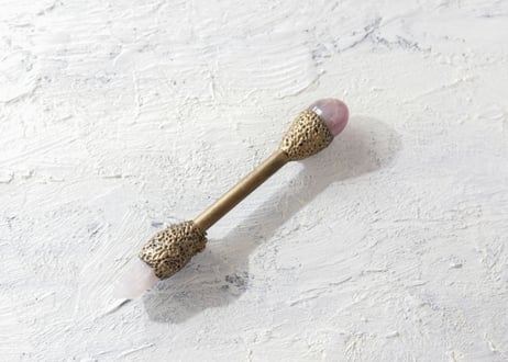 【J.U.rinne】〈Juriの妖精からのリーディングメッセージ付き〉パープルローズクォーツとルナローズのプットと薔薇のワンド