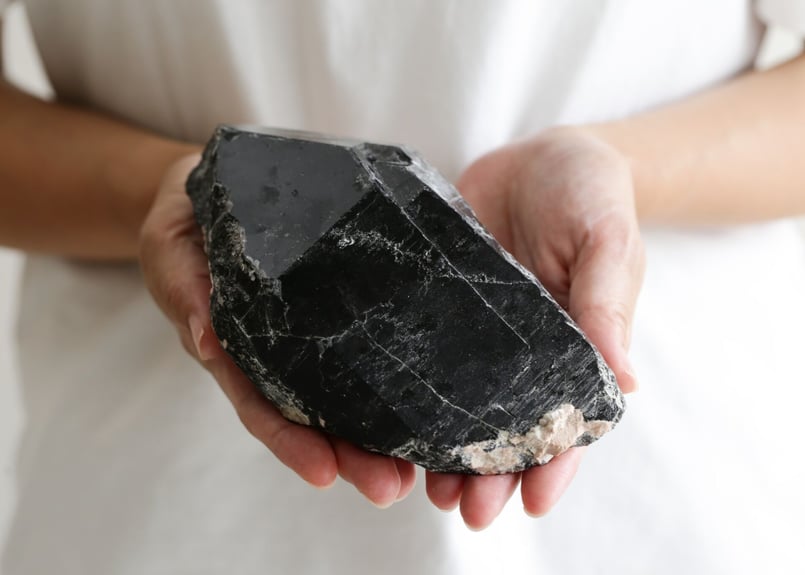 ポイントタイプ！モリオン(黒水晶)クラスター G モリオン 黒水晶 187.0