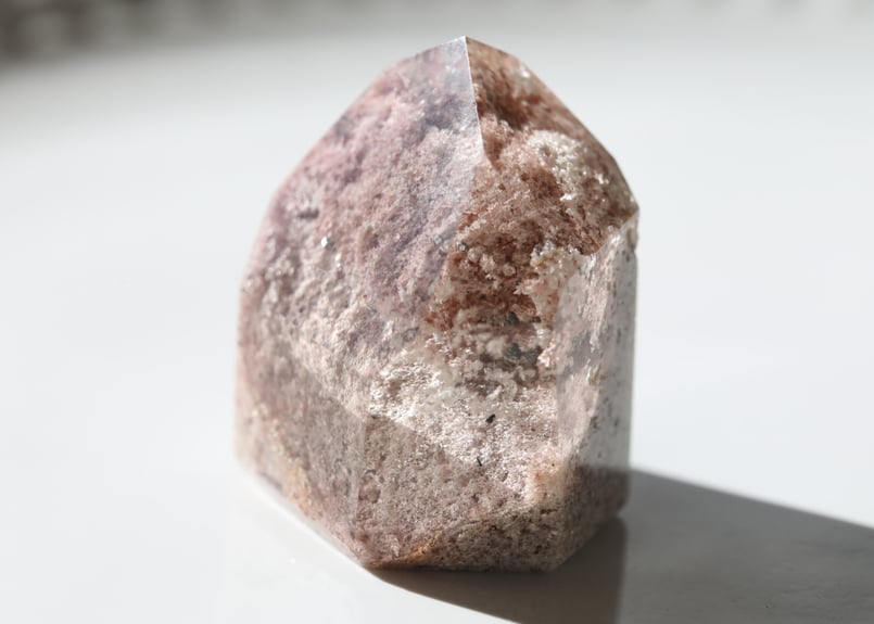 ＊keiko11／24＊ホワイト（ほんのりピンク）ガーデンクォーツ スノーガーデン ホワイトガーデンクォーツ 雪景色庭園水晶