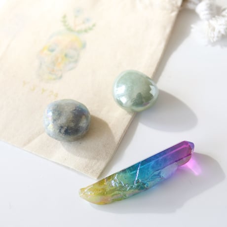 レインボーオーラ　クォーツ レインボーオーラクォーツポイントのグリッドセット | ASTRO BEAUTY