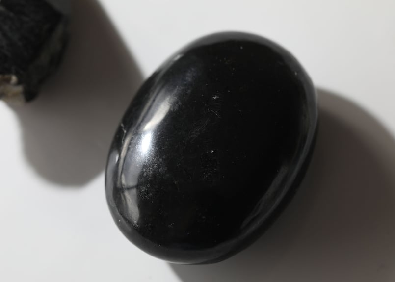 魔除け】ブラックトルマリン 握り石＆モリオン 原石の結界セットC