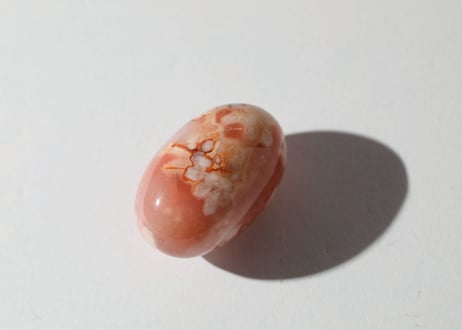 【芸術家の生命】ハイクオリティ チェリーブロッサムアゲート リンガム