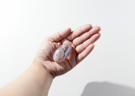 【人生を変える】エンジェルオーラ アメジスト 小さな握り石