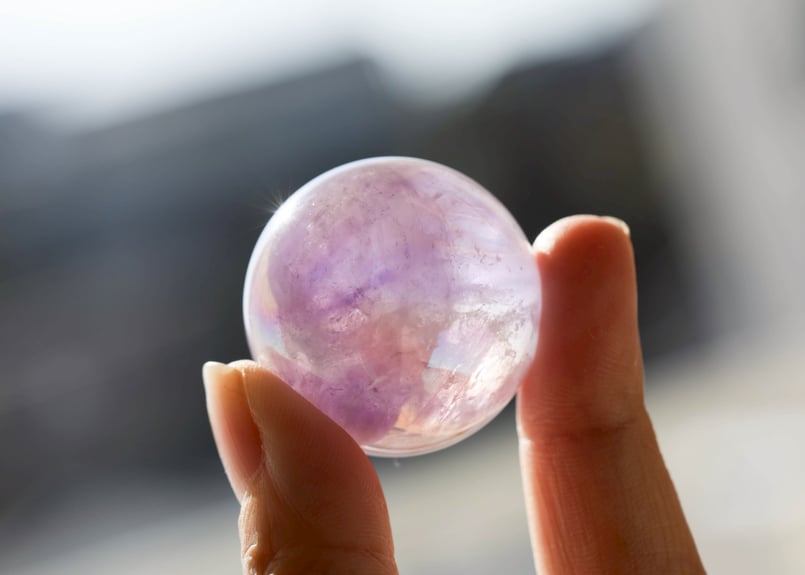 統合の紫光】エンジェルオーラアメジスト スフィア | Y.S.Y24