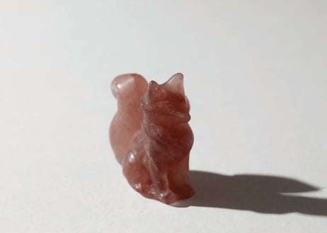 【美意識の妖精】ストロベリークォーツ きつね