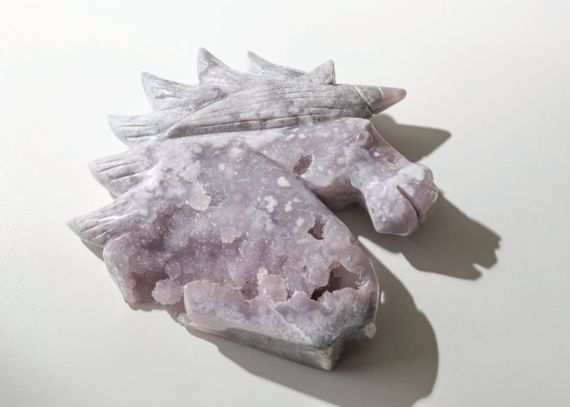 光を表現する】ハイクオリティ ドゥルジーピンクアメジスト ユニコーン