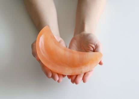 葉月ゆうによる技封入❣️【お金の器を広げる】オレンジセレナイト 月の器 ※イベントクーポン使用不可