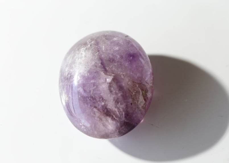 寄り添う】アメジスト 握り石 | Y.S.Y24