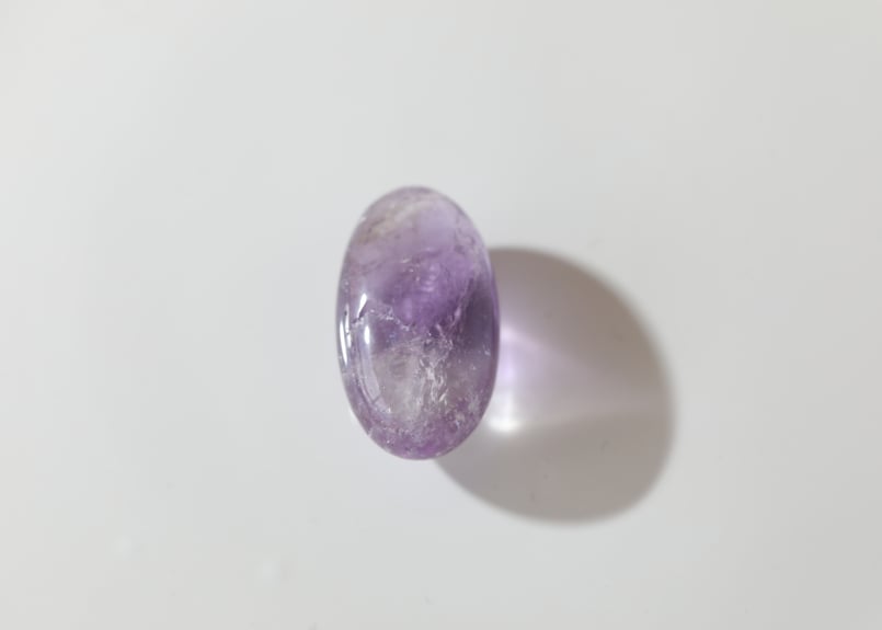 慈愛】虹入り バイカラーアメジスト タンブル | Y.S.Y24