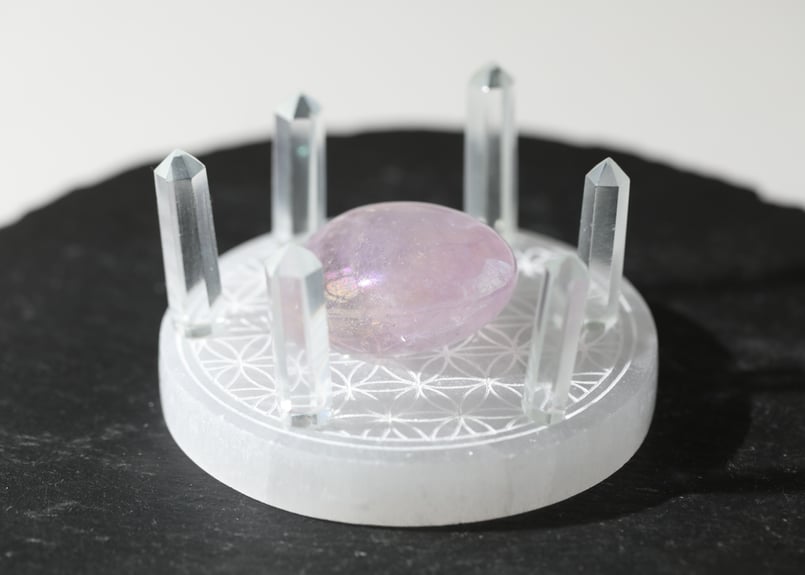 聖なる気付き】グリーンアメジスト＆エンジェルオーラ アメジストの