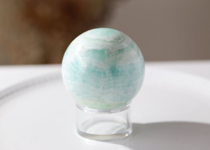 水の星】カリビアン カルサイト スフィア | Y.S.Y24