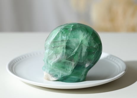 技封入❣️【金龍、金運の器が広がる/青龍が宿り、仕事運・魅力UP、人間関係の運が良くなる】 虹入り フローライト エイリアン ※イベントクーポン使用不可