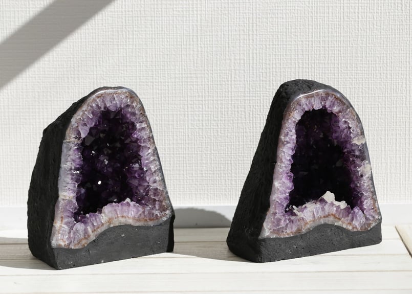 歓迎】アメジストドーム with カルサイト ペア | Y.S.Y24