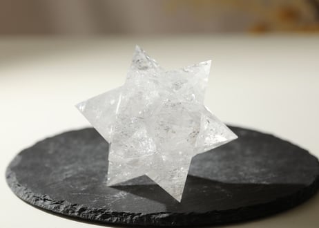 【次元上昇】ブラジル産 虹入り クリアクォーツ アステロイド
