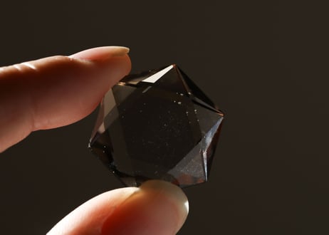 【悟りのシッディ入り】スモーキークォーツ 六芒星（ミニ）