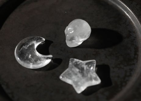 【浄化】クリアクォーツのスカルセット