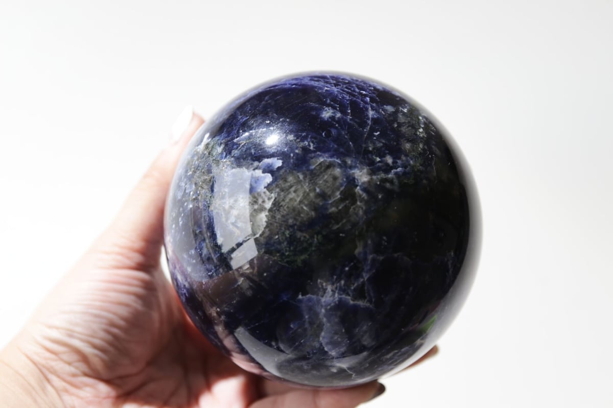 ✳️極品☆超極大✨地球のような模様と美しさ✨癒しパワー✨ソーダライト 原石 天然石 ✳️極品☆超極大✨地球のような模様と美しさ✨癒し