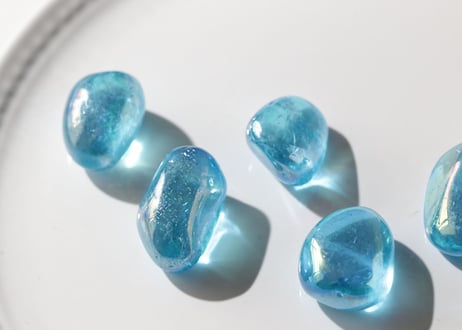【シリウスの叡智】アクアオーラクォーツ タンブルL（6個セット）