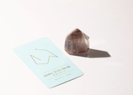 【LIVING YOUR TRUTH 真実を生きる（喜びで学ぶ・大成功）シジル封入 オリジナルカード付き❣️】ピンクリチウムクォーツ ポイント ※イベントクーポン使用不可