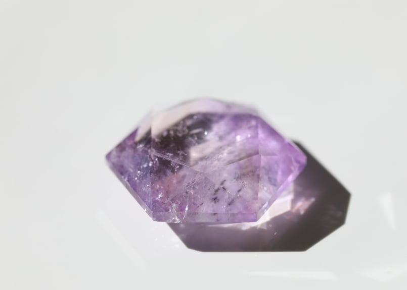 アメジスト六芒星 アメジスト 六芒星型 カットデザインペンダントトップ 天然石