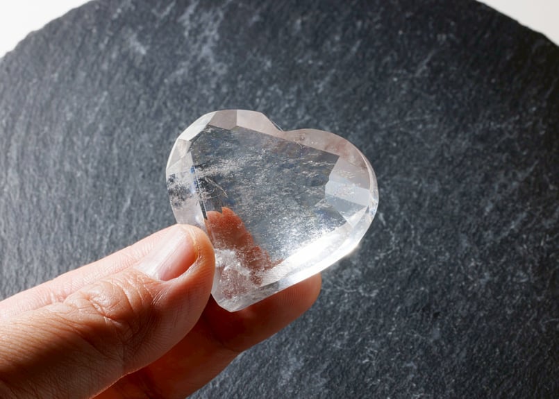 レムリアンクォーツ　ハート☆ 技封入❣️【大開運】レムリアンクォーツ ハート ※イベントクーポン