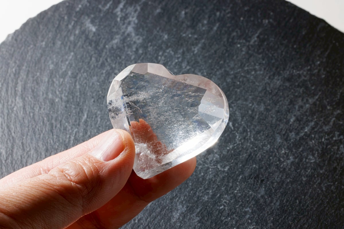 レムリアンクォーツ　ハート☆ 技封入❣️【大開運】レムリアンクォーツ ハート ※イベントクーポン