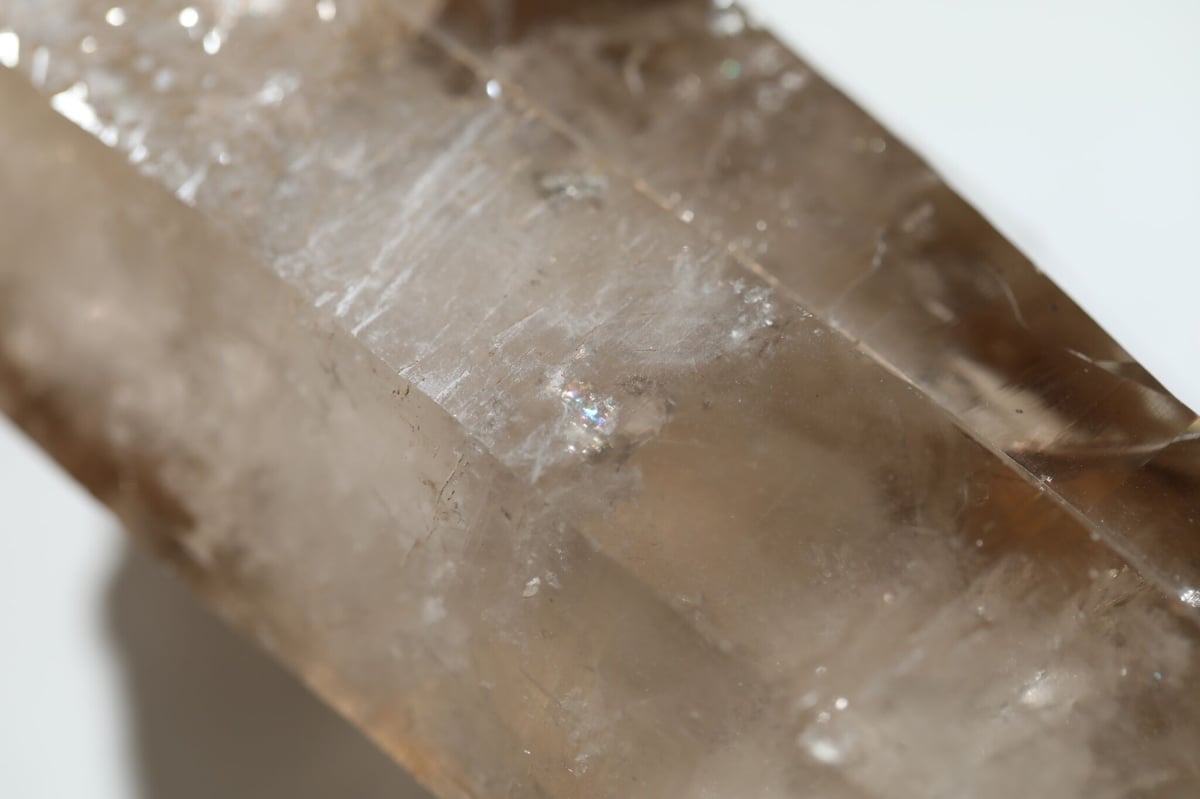 【閉店セール】 セット！スモーキールチル 虹入り スモーキー 原石 ポイント tosho-stones_191-65